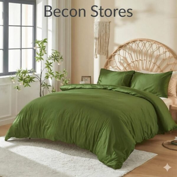 Shiny green Duvet Set