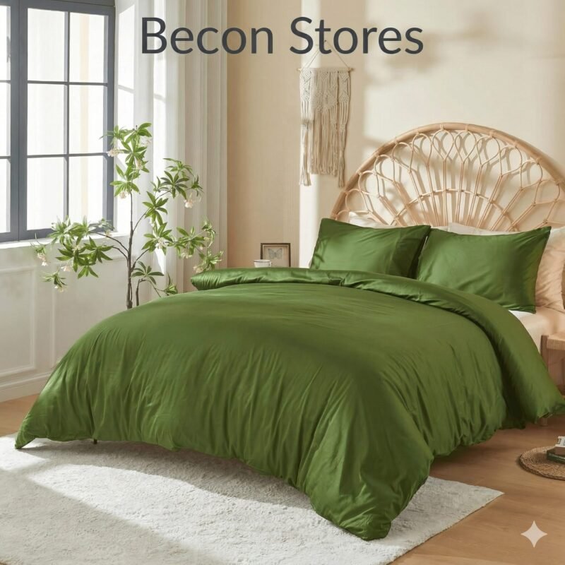 Shiny green Duvet Set
