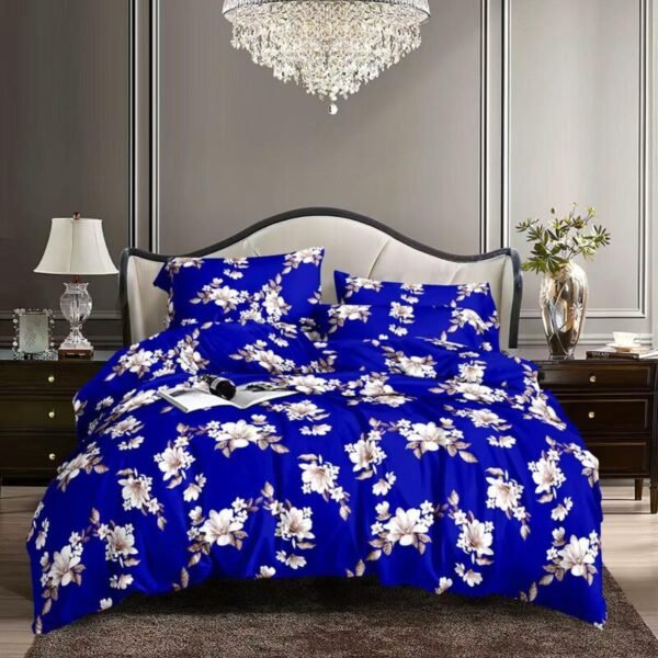 vibrant royal blue floral duvet set with white blossoms vibrant royal blue floral duvet set with white blossoms