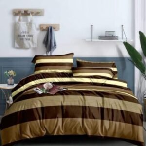 brown stripe duvet nigeria | satin bedding | becon stores
