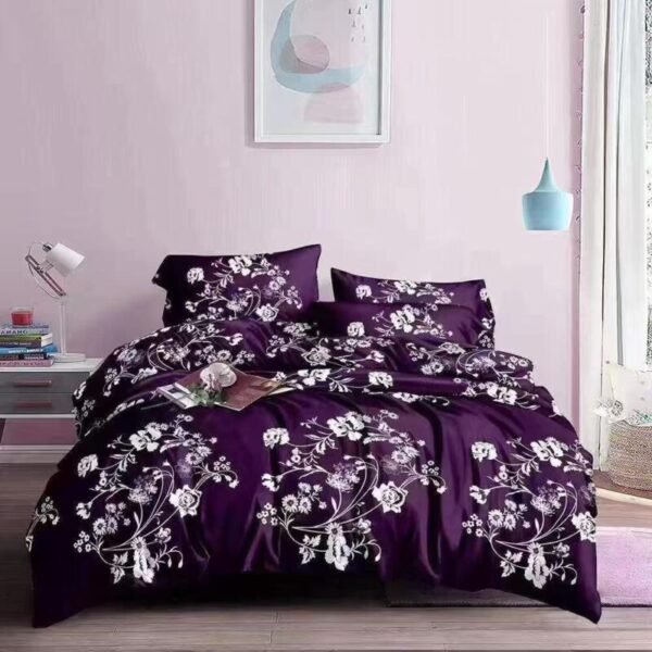 purple duvet set nigeria | floral | becon stores