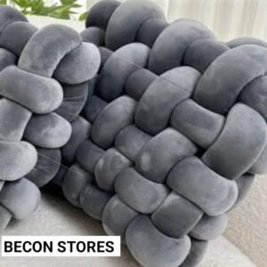 luxury chunky knot cushion pillow – soft plush decorative throw