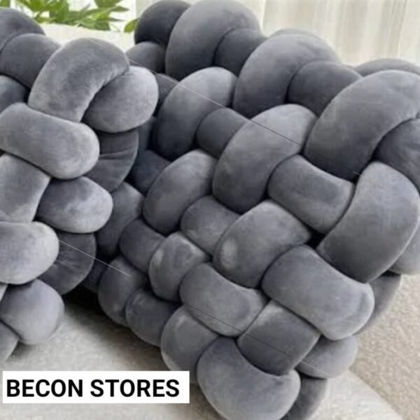 luxury chunky knot cushion pillow – soft plush decorative throw luxury chunky knot cushion pillow – soft plush decorative throw