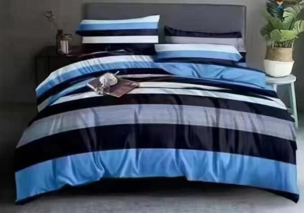 blue stripe duvet nigeria | navy & sky | becon stores