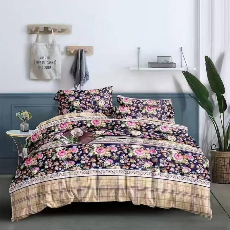 rose floral duvet nigeria | pink & dark | becon stores