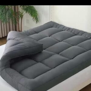 grey thick bed topper 4by6 6by6 7by7