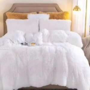 white fluffy fur duvet set nigeria | 4x6 6x6 7x7
