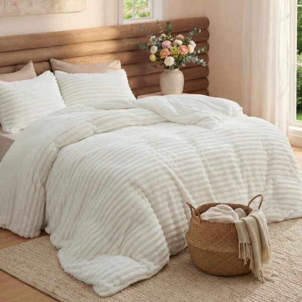 cream velvet bedsheet and duvet set 4by6 6by6