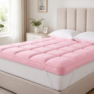 pink thick bed topper 4by6 6by6 7by7