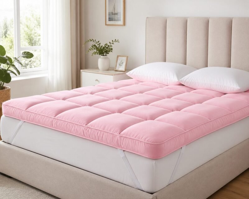 Pink Thick Bed Topper  4by6 6by6 7by7